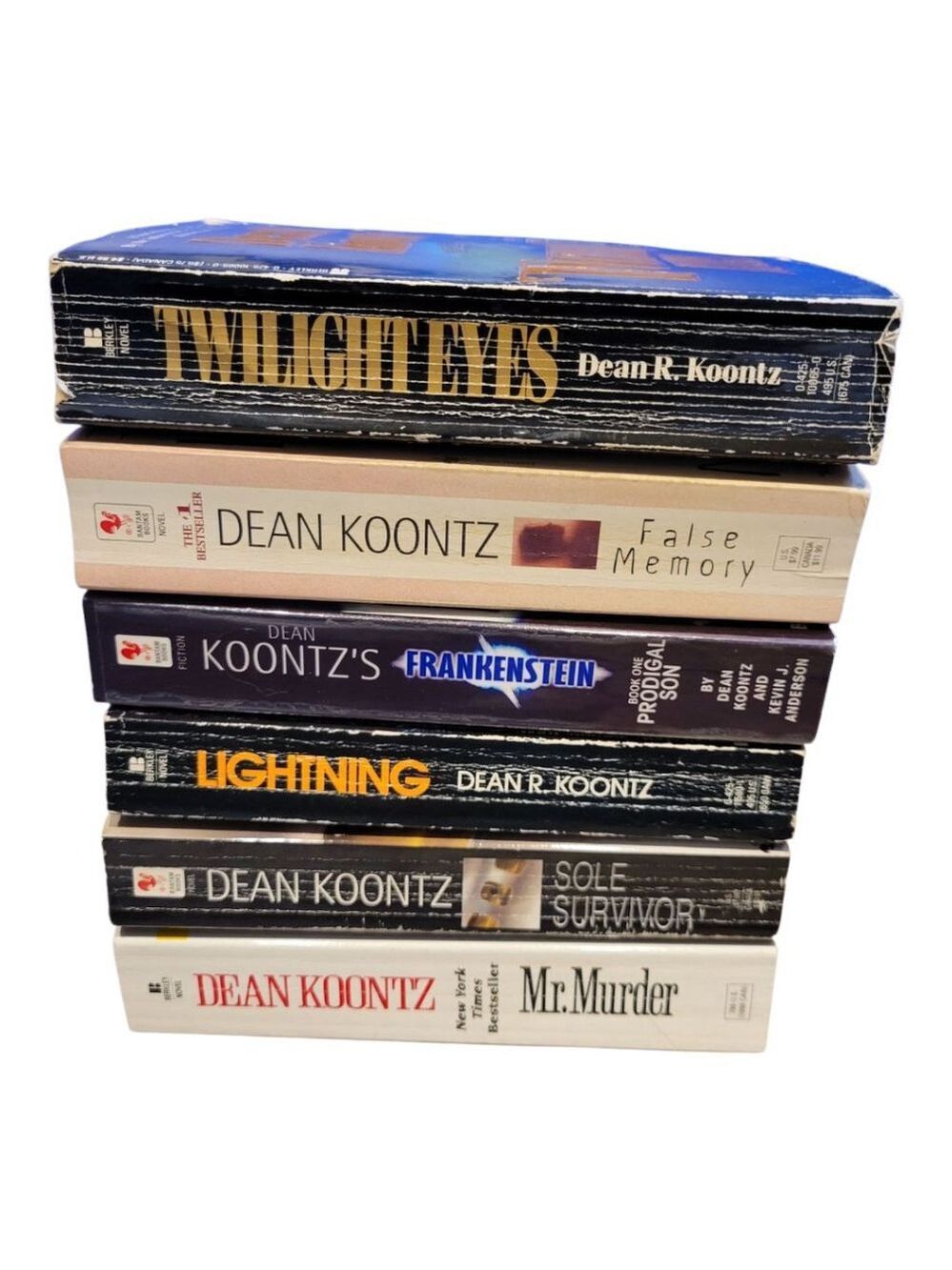 Dean Koontz Books - Twilight Eyes, False Memory, Frankenstein